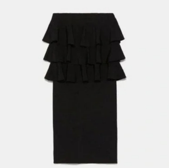 Zara Mini Ruffle Dress - Picture 8 of 11